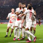 Mit dem 1:1 gegen Manchester City durch Josko Gvardiol gelang Leipzig erstmals in seiner England-Bilanz ein Remis gegen ein Team aus der Premier League. Foto: Getty Images.